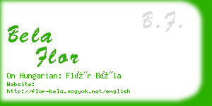 bela flor business card